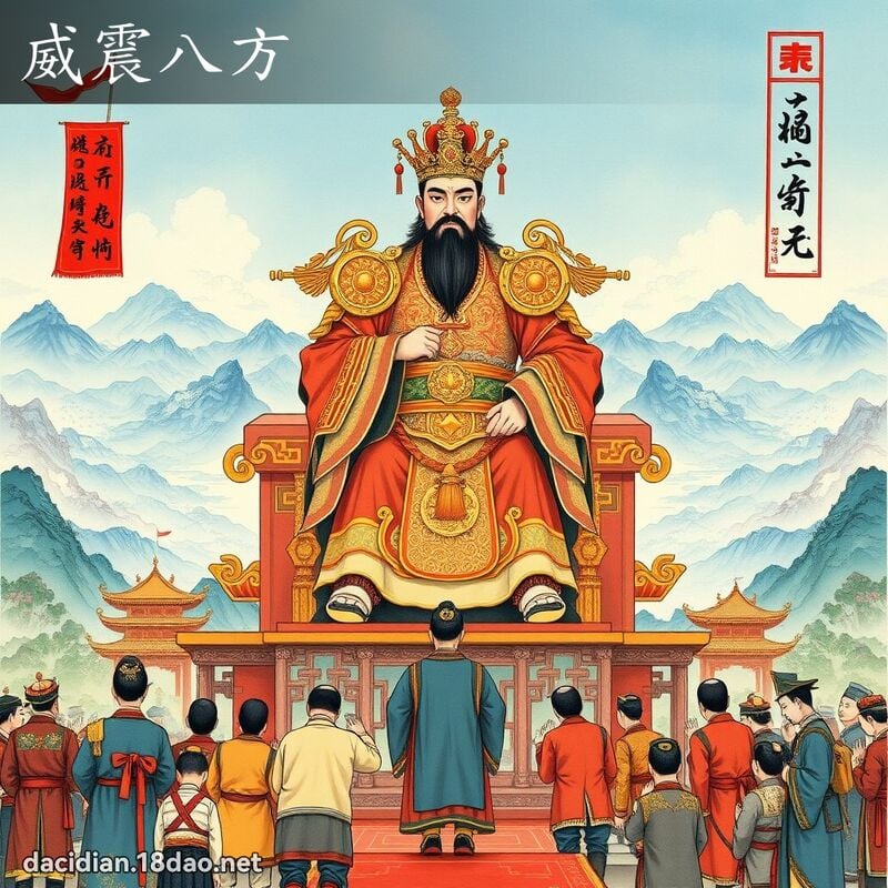 威震八方 - 国语大辞典配图