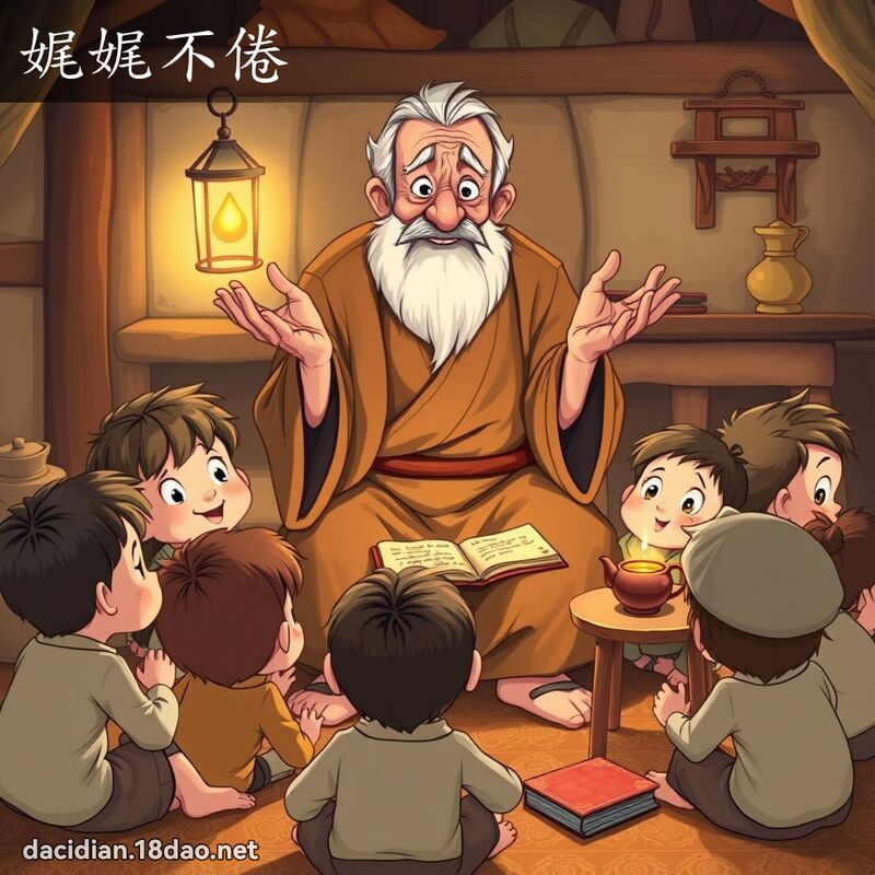 娓娓不倦 - 國語大辭典配圖