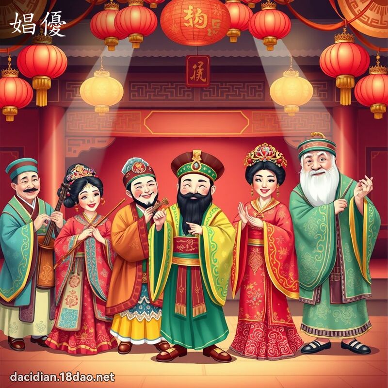 娼優 - 國語大辭典配圖