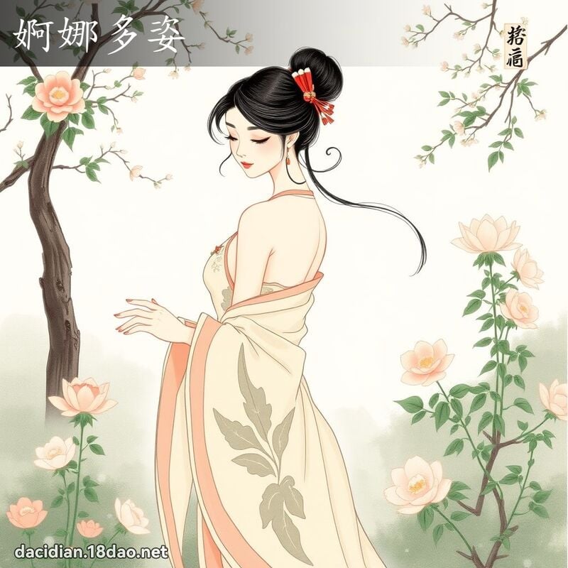 婀娜多姿 - 国语大辞典配图