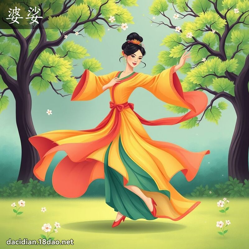 婆娑 - 國語大辭典配圖