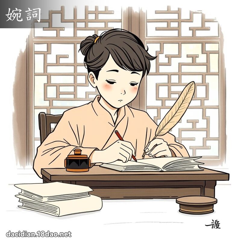 婉词 - 国语大辞典配图