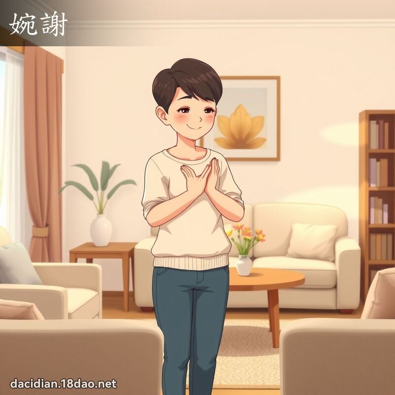 婉谢 - 国语大辞典配图