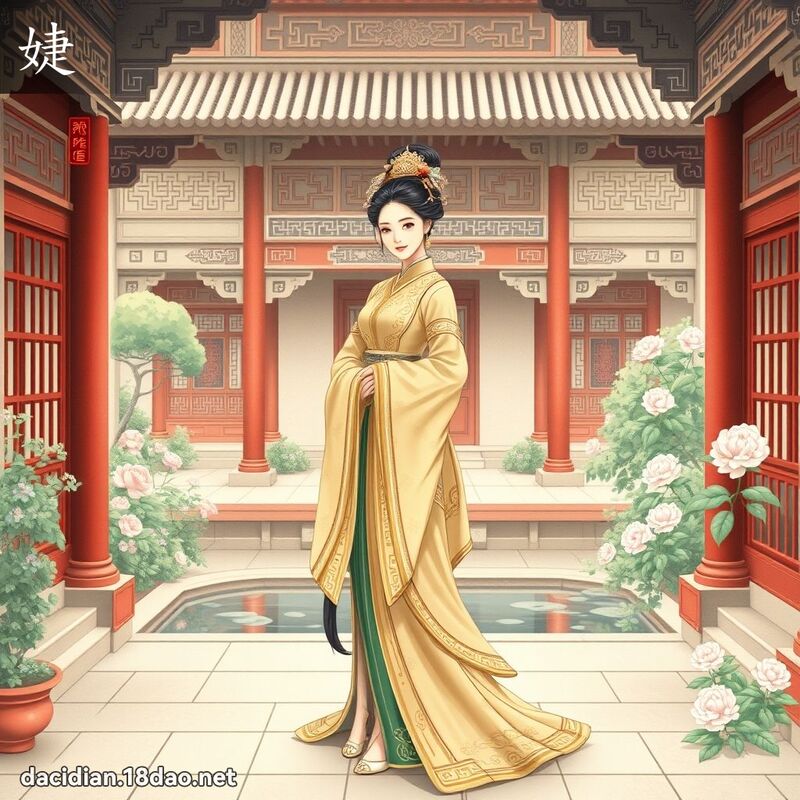 婕 - 国语大辞典配图