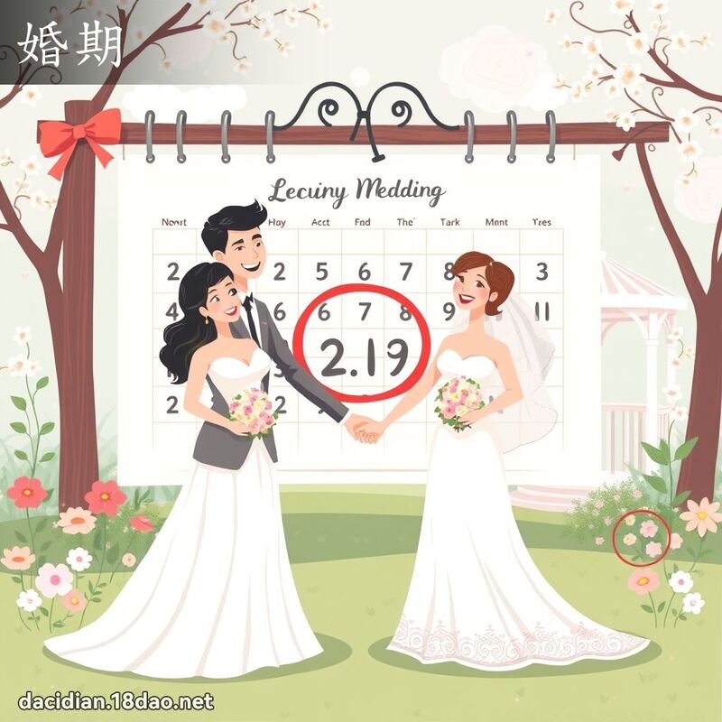 婚期 - 国语大辞典配图