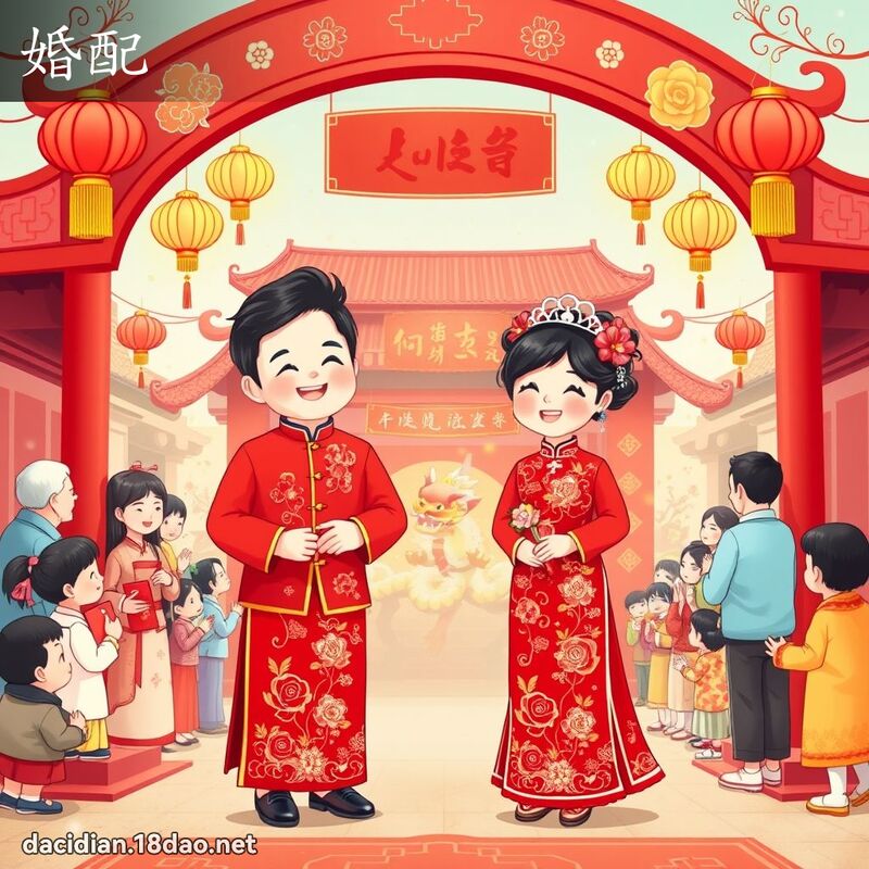 婚配 - 國語大辭典配圖