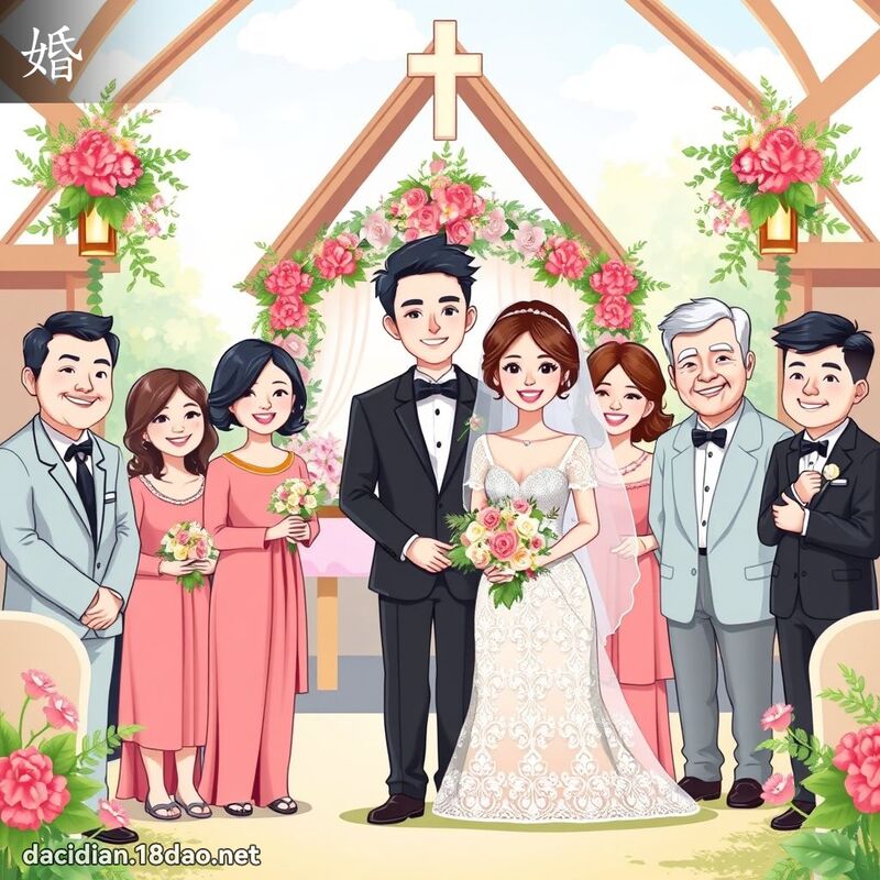 婚 - 国语大辞典配图