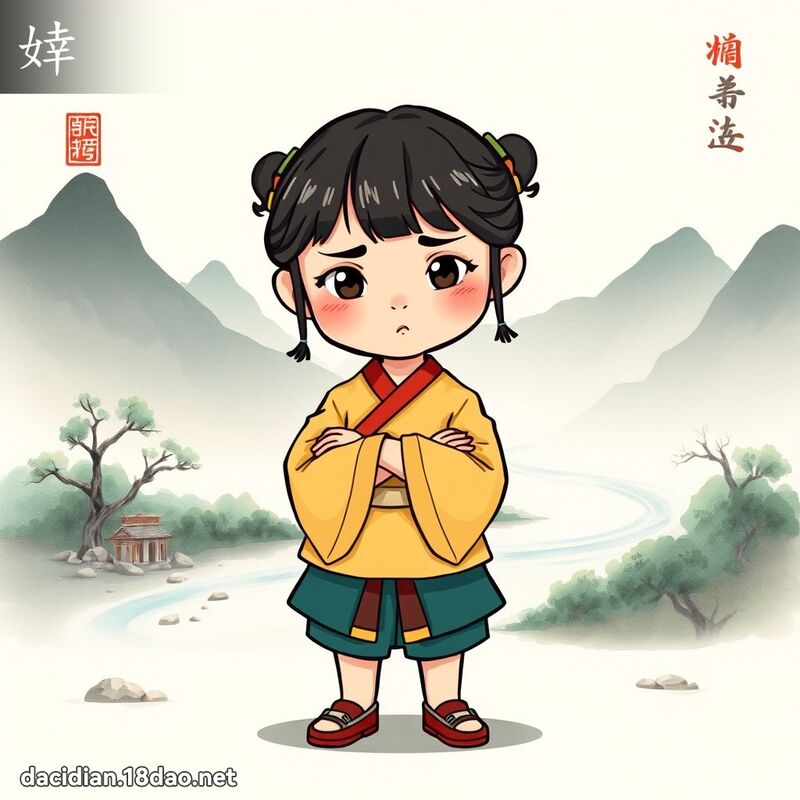 婞 - 国语大辞典配图