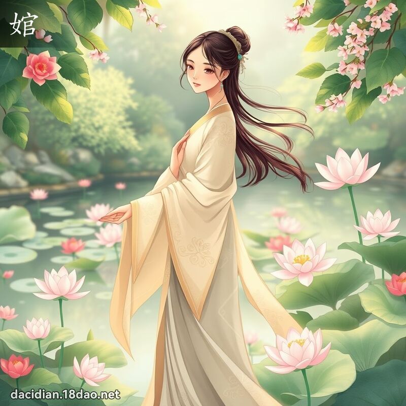 婠 - 国语大辞典配图