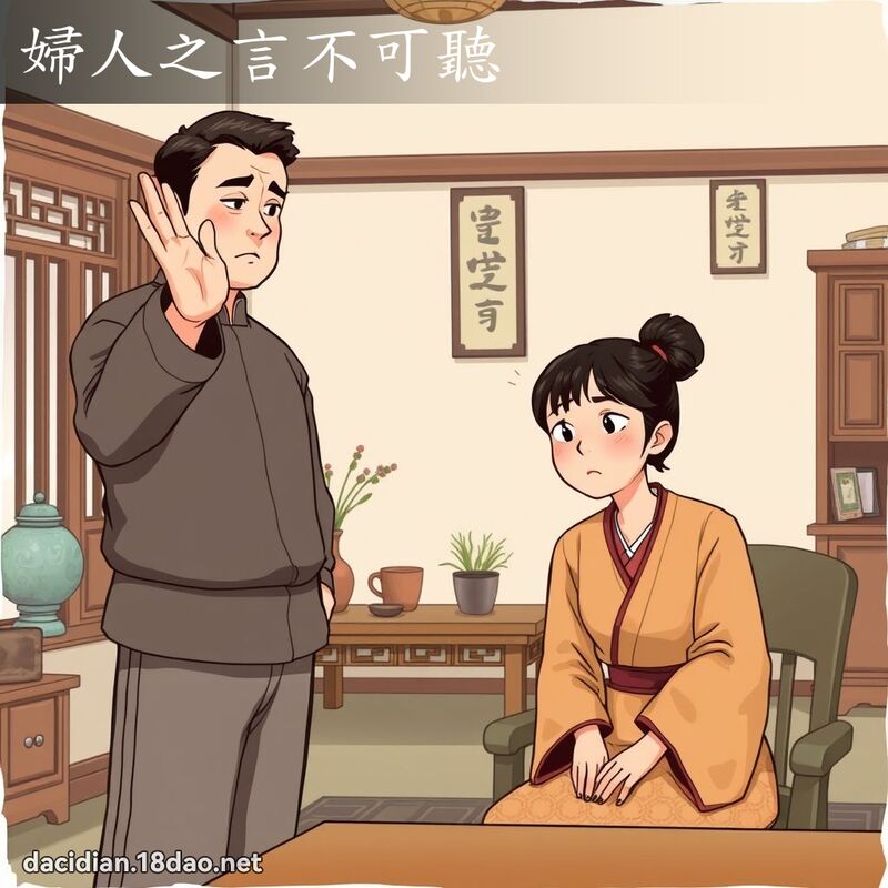婦人之言不可聽 - 國語大辭典配圖