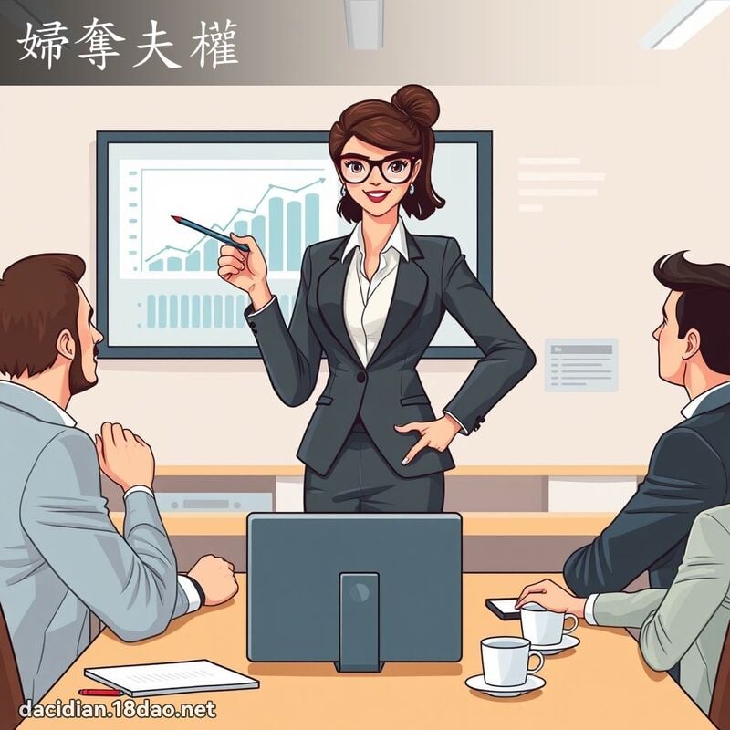 婦奪夫權 - 國語大辭典配圖