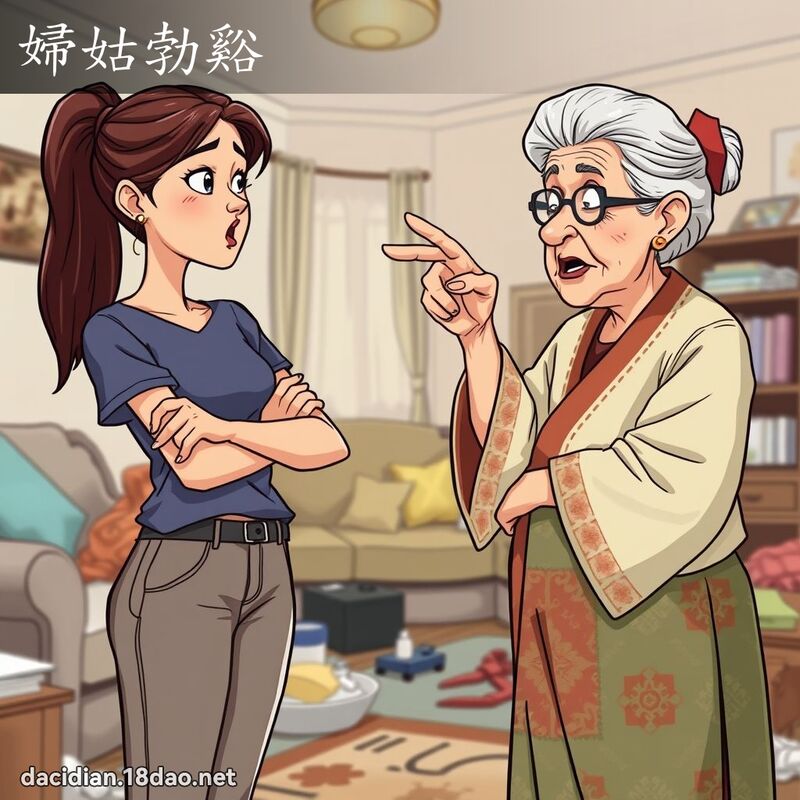 妇姑勃谿 - 国语大辞典配图
