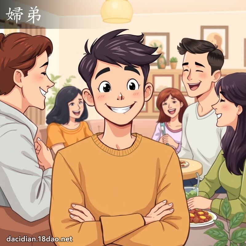 婦弟 - 國語大辭典配圖