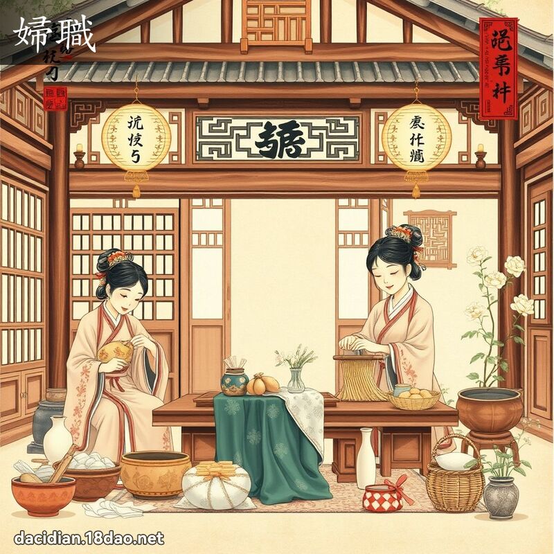 妇职 - 国语大辞典配图