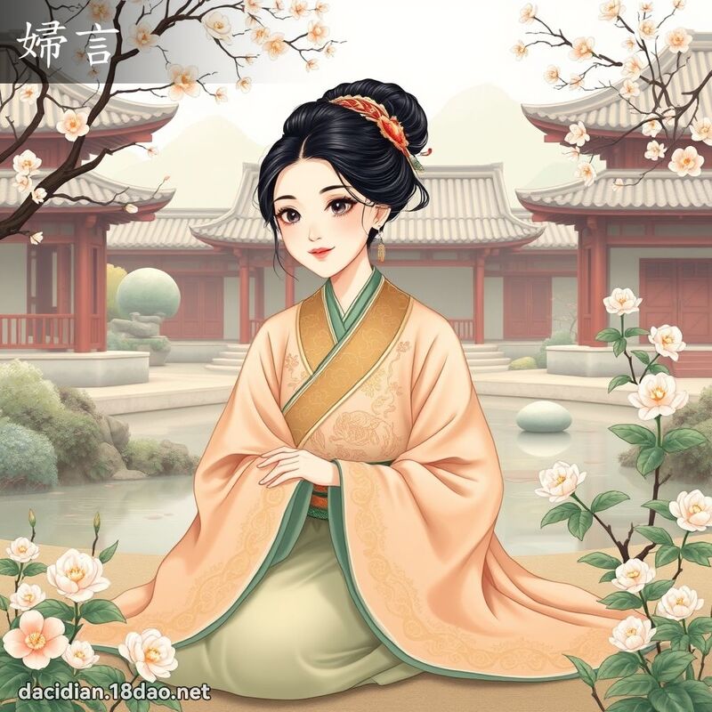 妇言 - 国语大辞典配图
