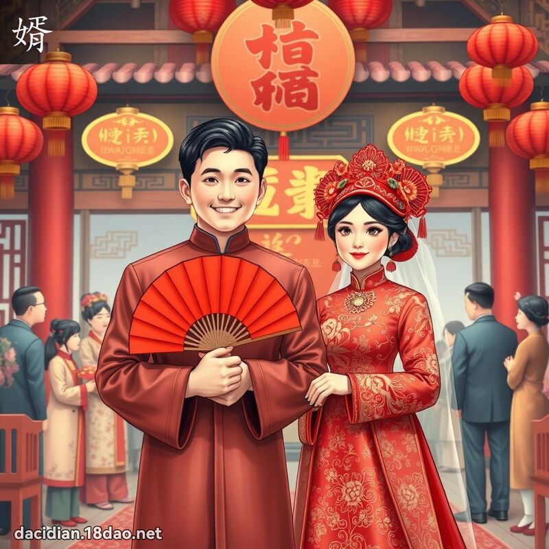 婿 - 国语大辞典配图