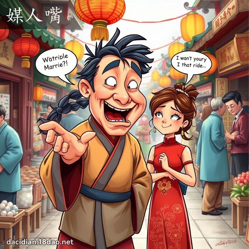媒人嘴 - 国语大辞典配图
