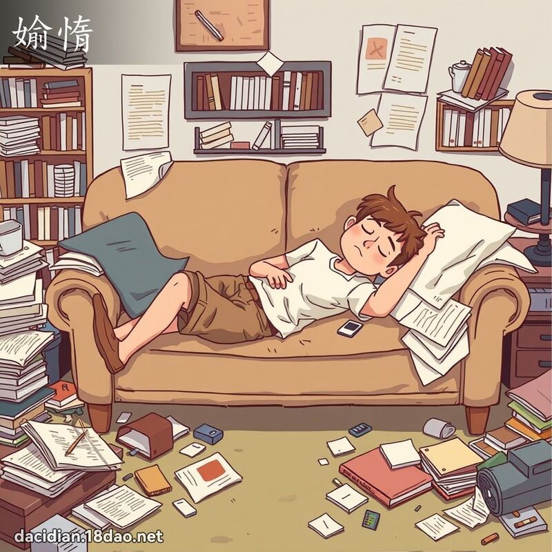 媮惰 - 国语大辞典配图