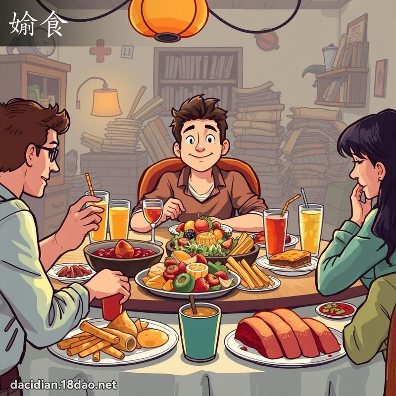 媮食 - 國語大辭典配圖