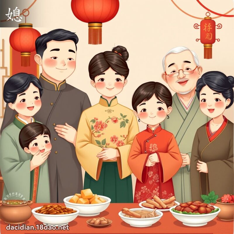 媳 - 國語大辭典配圖