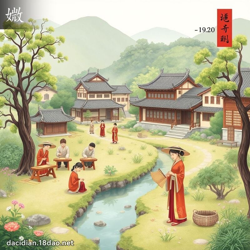 媺 - 國語大辭典配圖