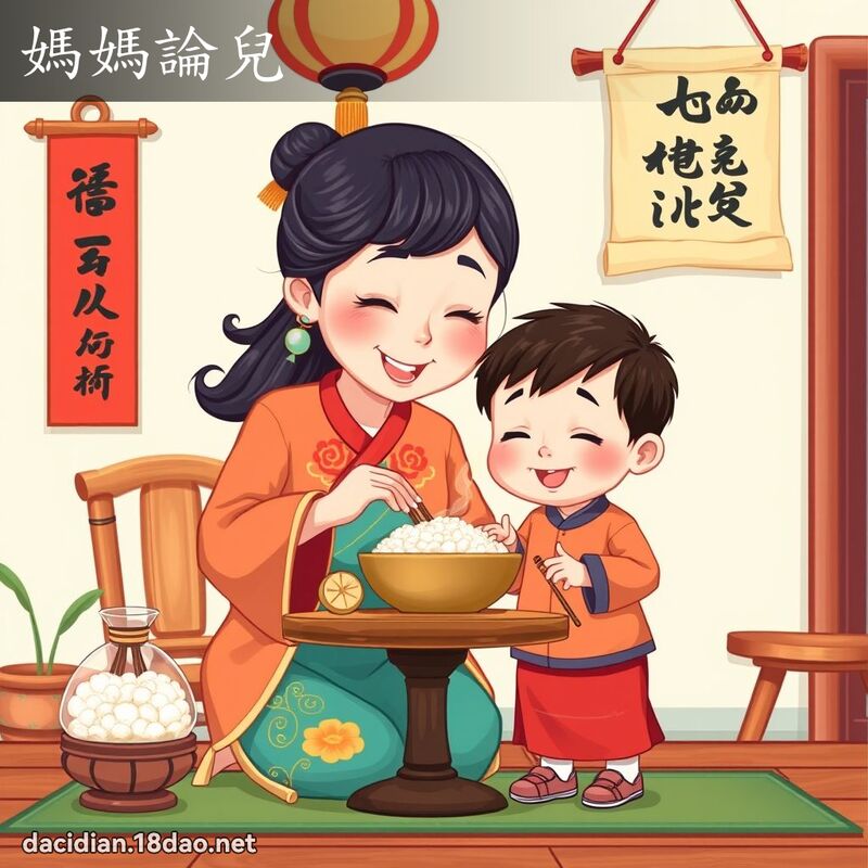妈妈论儿 - 国语大辞典配图