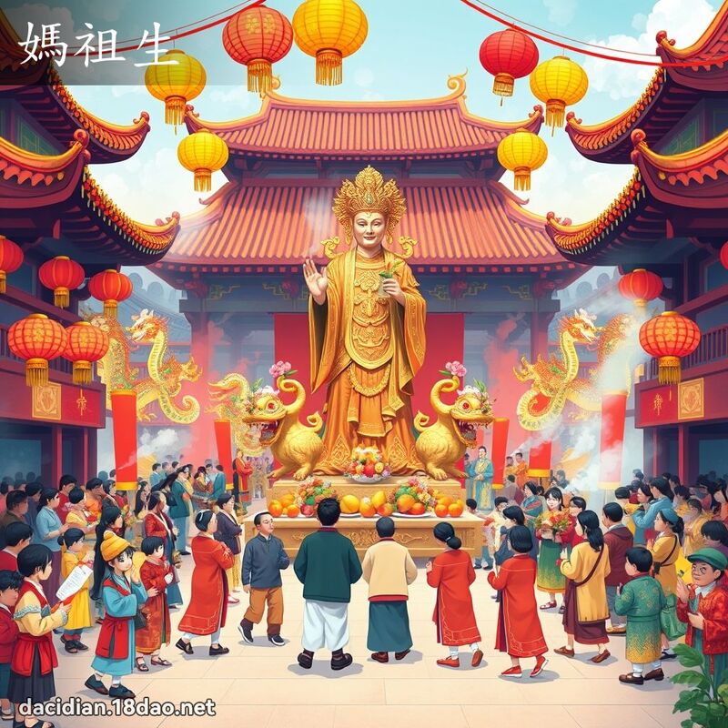 媽祖生 - 國語大辭典配圖