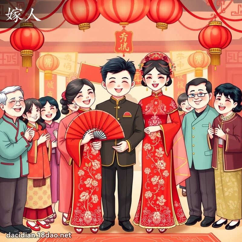 嫁人 - 国语大辞典配图