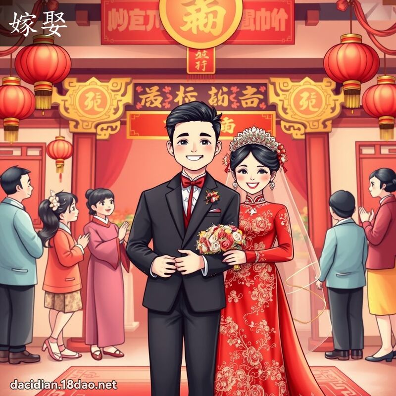 嫁娶 - 國語大辭典配圖
