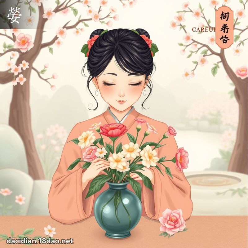 嫈 - 國語大辭典配圖