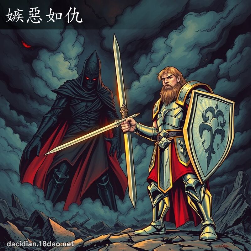 嫉恶如仇 - 国语大辞典配图