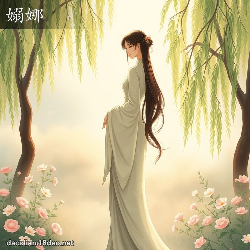 嫋娜 - 國語大辭典配圖