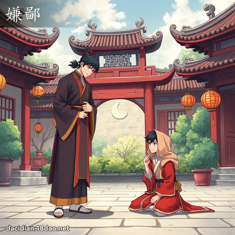 嫌鄙 - 国语大辞典配图