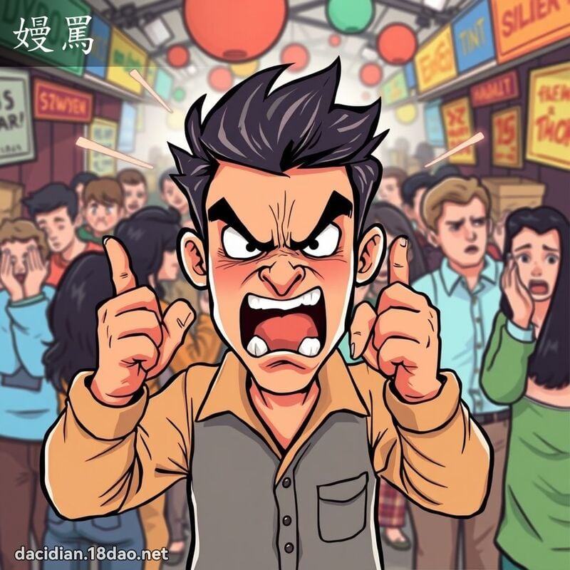 嫚骂 - 国语大辞典配图