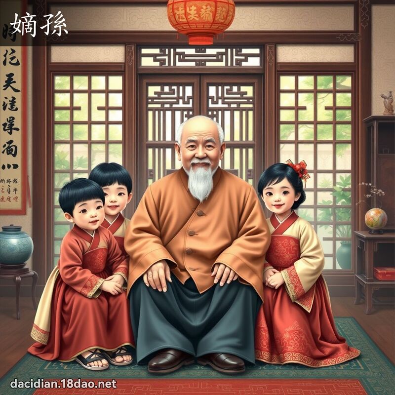 嫡孙 - 国语大辞典配图
