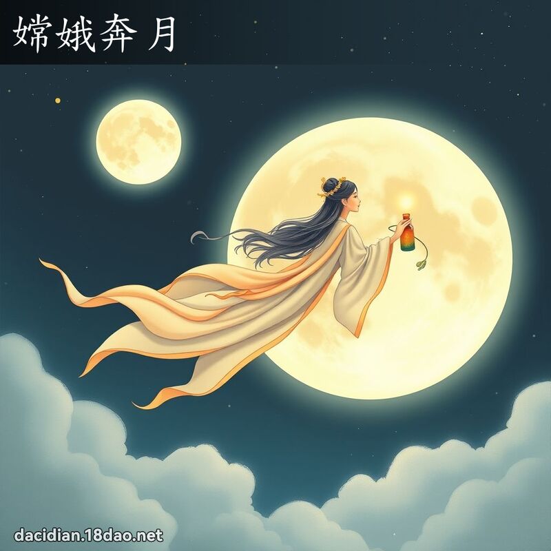 嫦娥奔月 - 国语大辞典配图