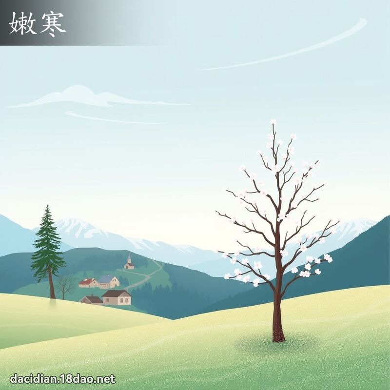 嫩寒 - 国语大辞典配图