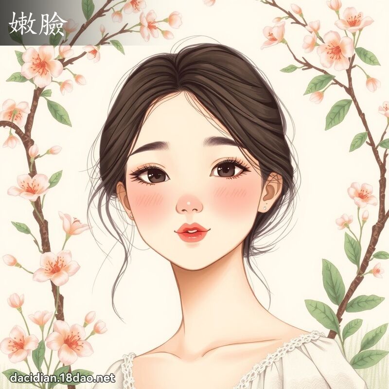 嫩臉 - 國語大辭典配圖