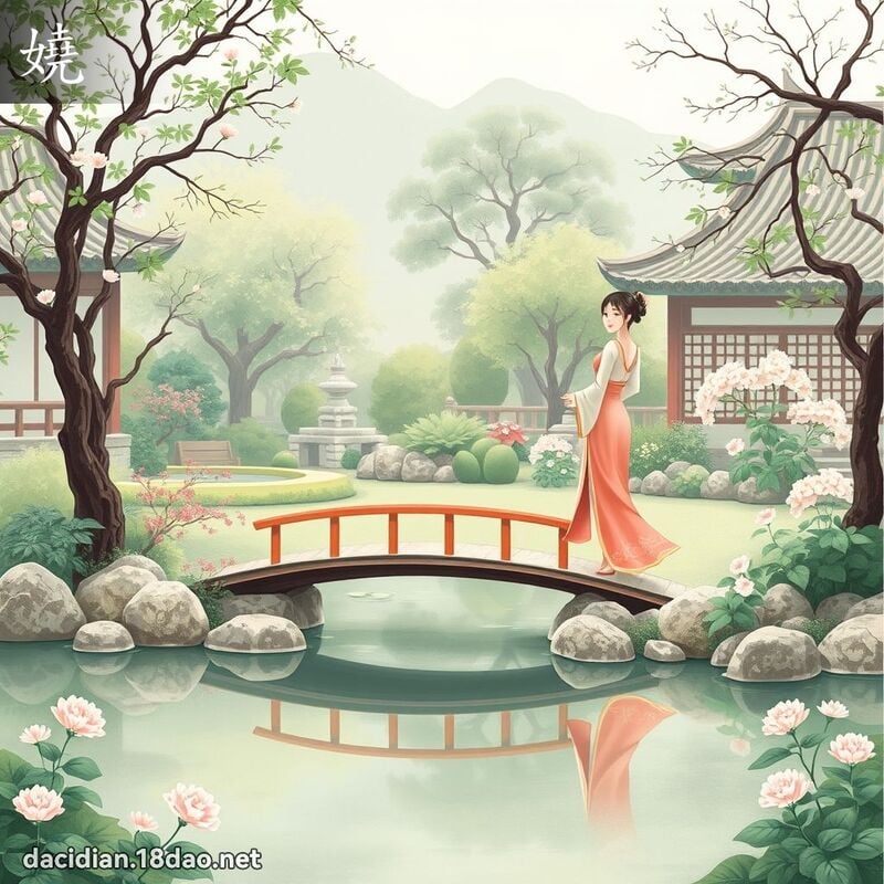 漢字: 嬈 (多音字)