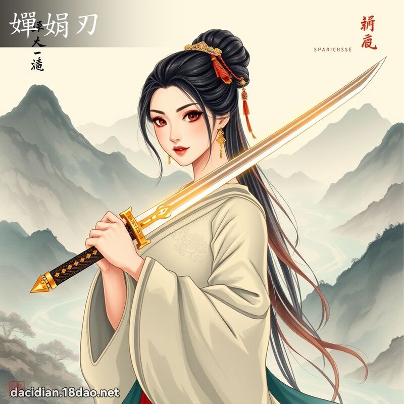 嬋娟刃 - 國語大辭典配圖