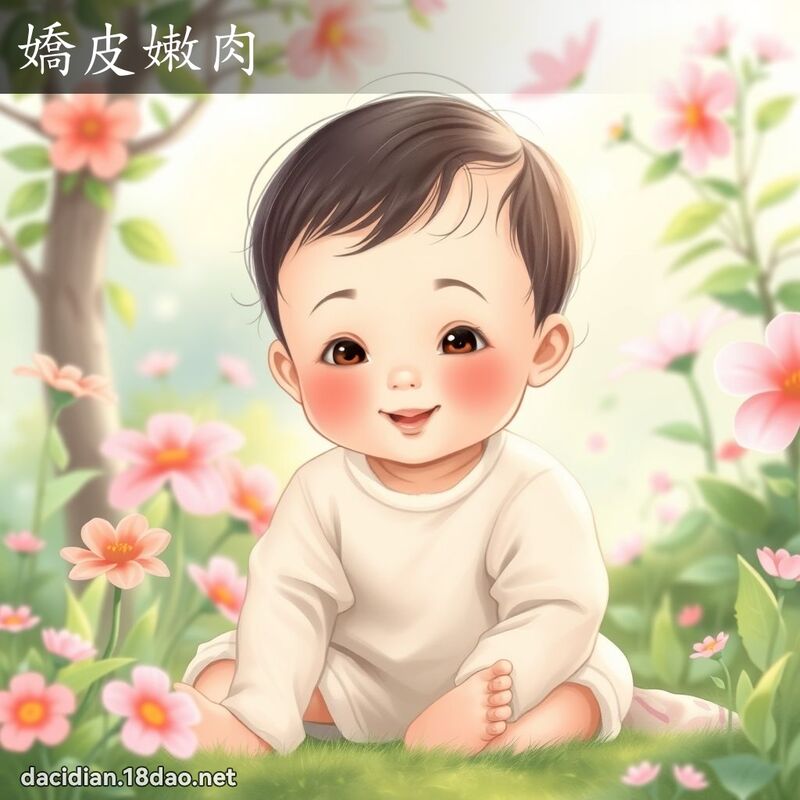 嬌皮嫩肉 - 國語大辭典配圖
