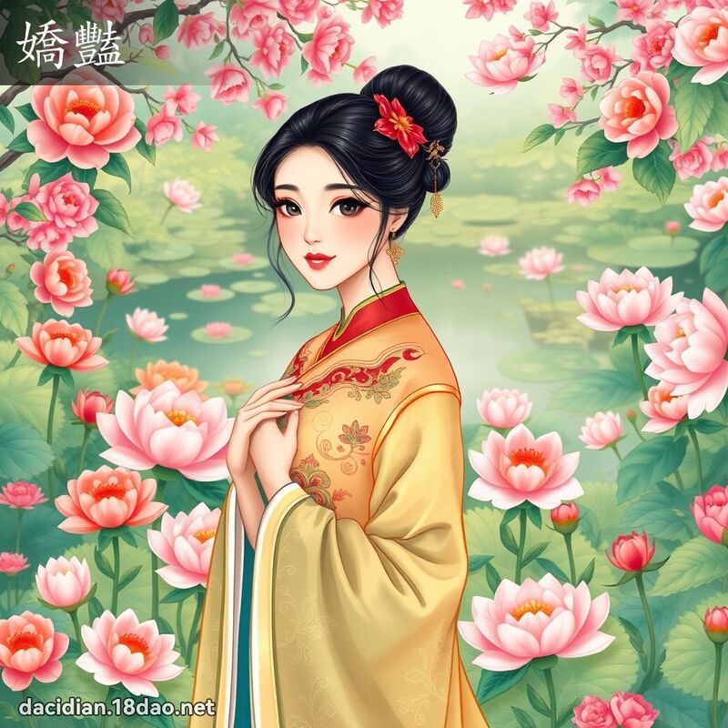 嬌豔 - 國語大辭典配圖