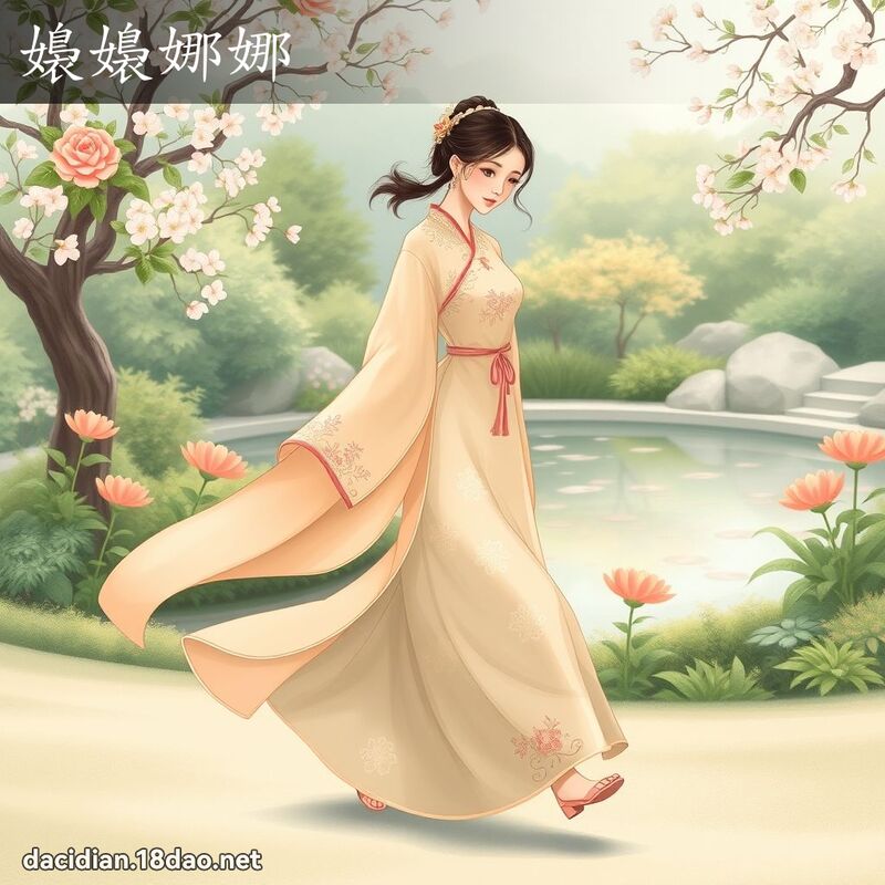 嬝嬝娜娜 - 國語大辭典配圖