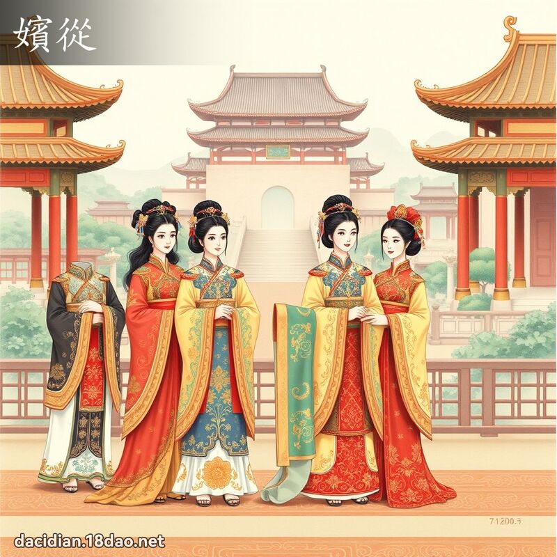 嬪从 - 国语大辞典配图