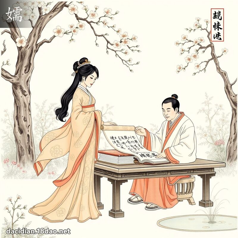 嬬 - 國語大辭典配圖