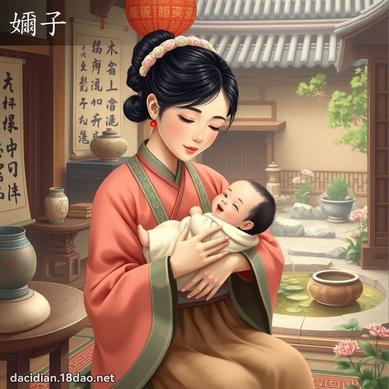 嬭子 - 国语大辞典配图