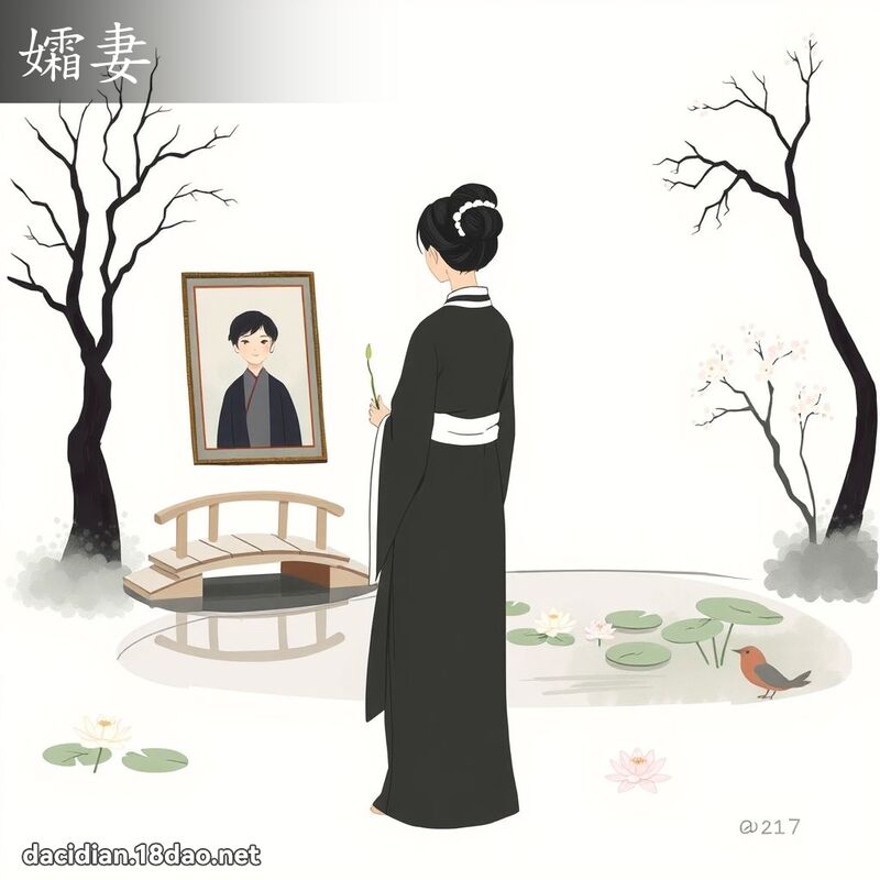 孀妻 - 國語大辭典配圖