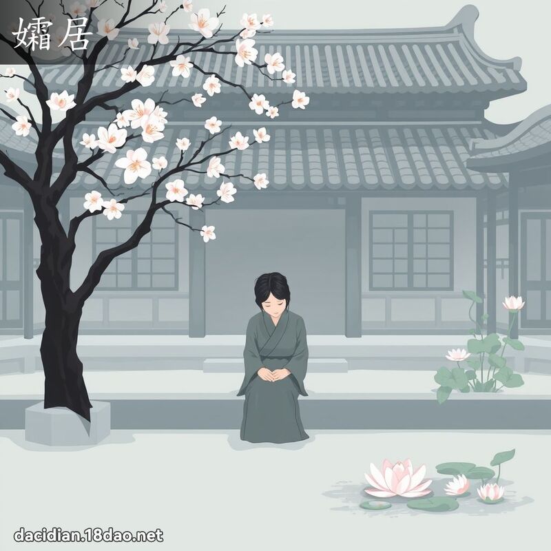 孀居 - 国语大辞典配图