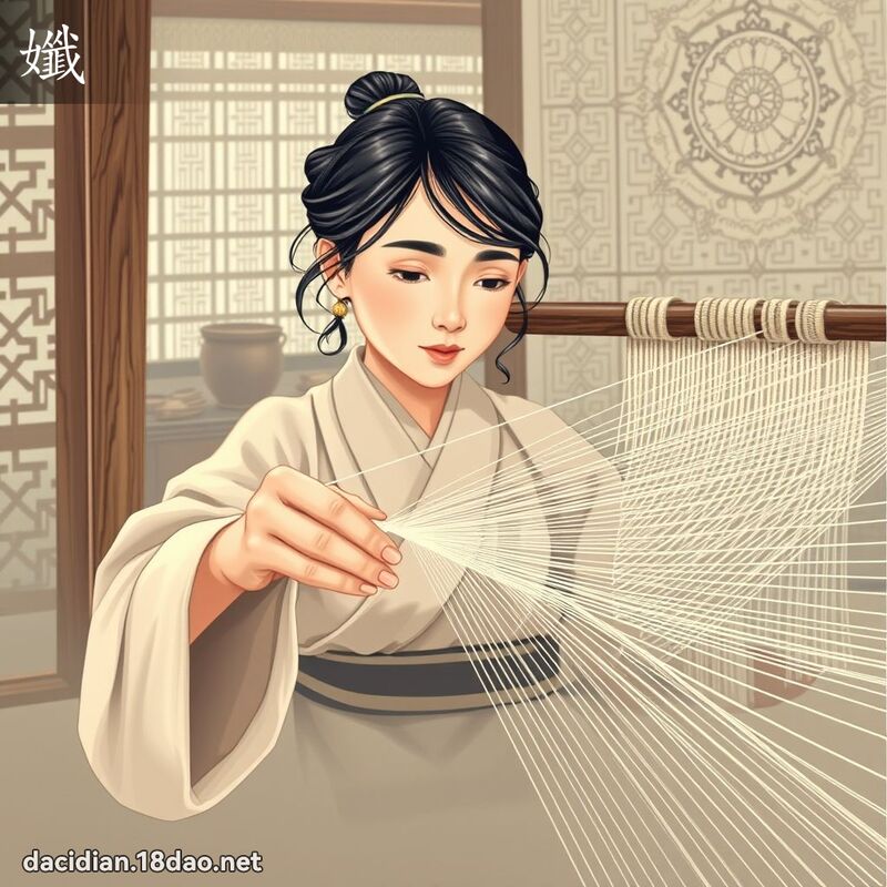 孅 - 國語大辭典配圖