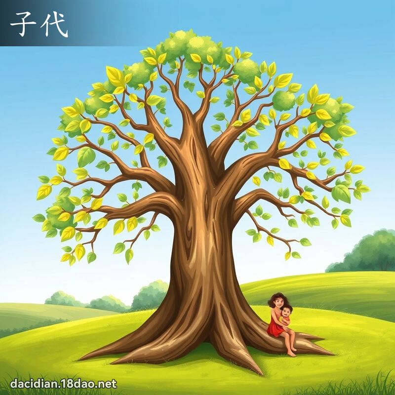 子代 - 国语大辞典配图